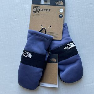 THE NORTH FACE Etip Unisex Kids Sierra Mittens Cave Blue Size XL Brand New